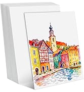 80 Sheets Cold Press Watercolor Paper Bulk, 110 lb/230 GSM White Watercolor Paper, 8.5x11 Inch, A...