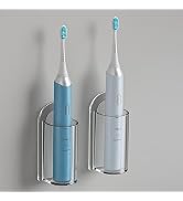 2 Pack Electric Toothbrush Holders, Wall Mounted, Self Adhesive Electric Toothbrush Organizer wit...