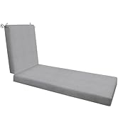 Honeycomb Outdoor Solarvie Chaise Lounge, 22.5 x 70, Weather Resistant Heathered Solid Grey Chair...