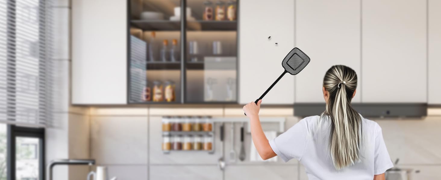 MR.SIGA Heavy Duty Long Handle Fly Swatter