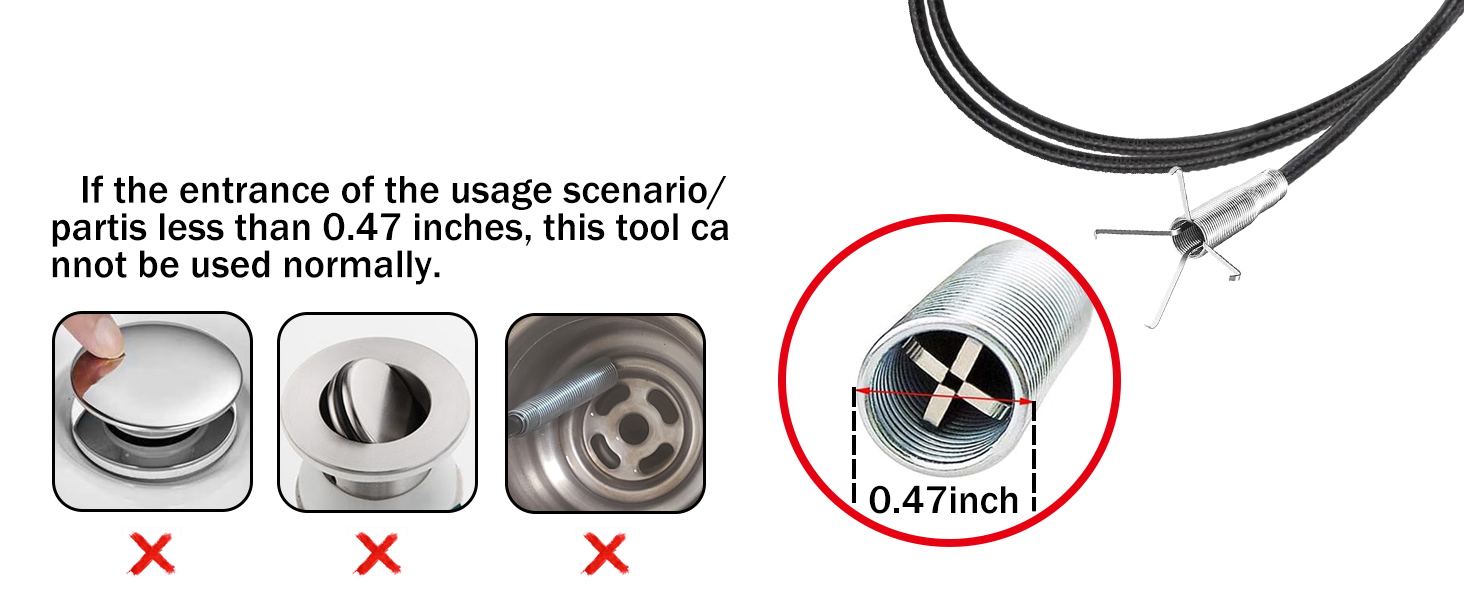 sink snake drain tool
