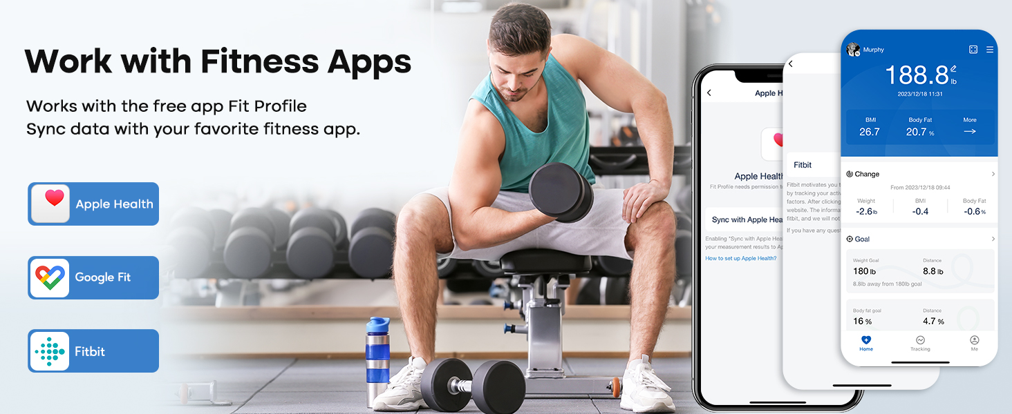 syncs with fitness app
