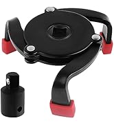 Aokdom Oil Filter Wrench,3 Jaw Adjustable Oil Filter Wrench Tool for 2-3/8" to 3-7/8",Universal O...