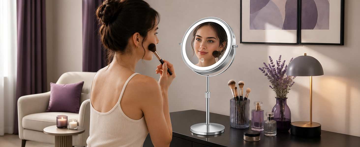 magnifying mirror for desk or table