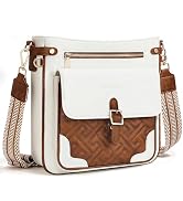 Sunpour Large Crossbody Bags for Women,RFID Blocking Multi-Pocket Crossbody Purses,Structured Veg...