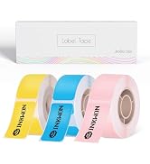 InkWon D110/D11s Waterproof Label Tape, Self-Adhesive Thermal Name Label for Organization, Kids S...