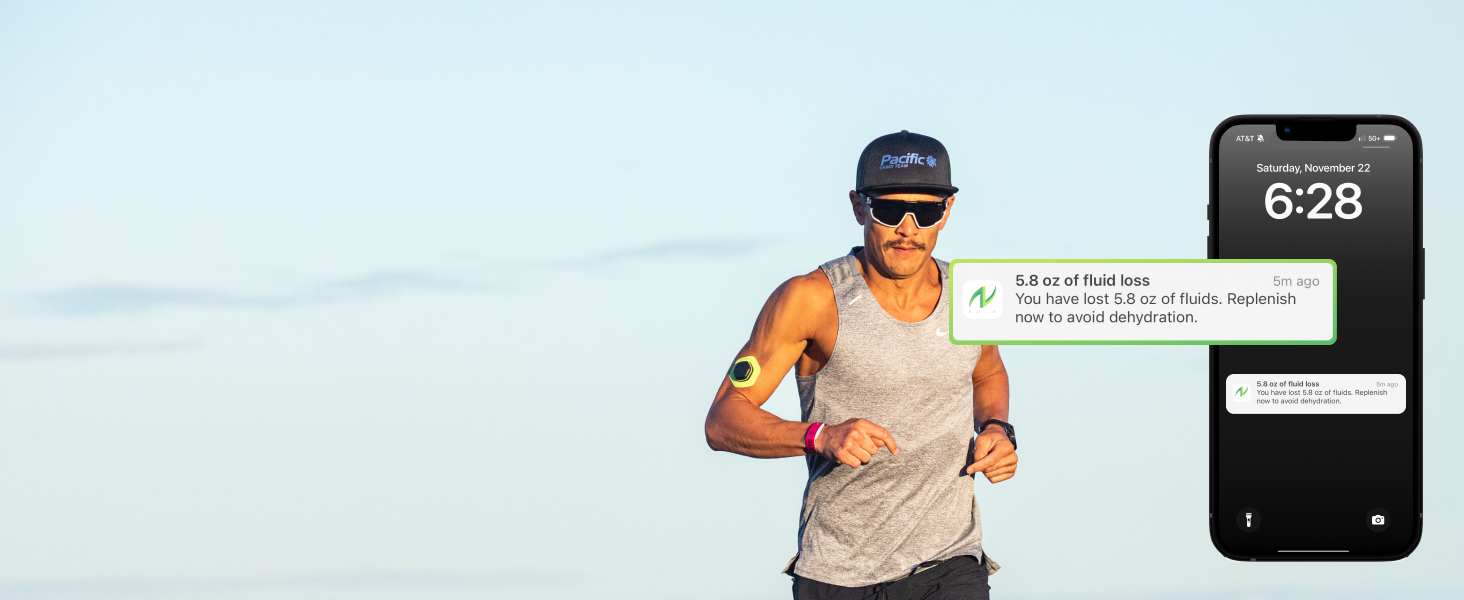 sweat electrolyte wearable,sweat electrolyte sensor,hydration sodium tracker,body fluid sensor