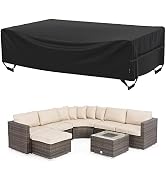 Velway Patio Furniture Cover Outdoor Waterproof Rectangular Patio Table Chair Sofa Set Cover, 128...