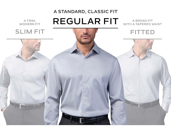 Van Heusen Men's Dress Shirt Regular Fit