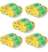Yomiuwo 20A Heavy-Duty Lighted Plug & Connector Replacement – 50,000+ Cycles, LED-Illuminated Por...