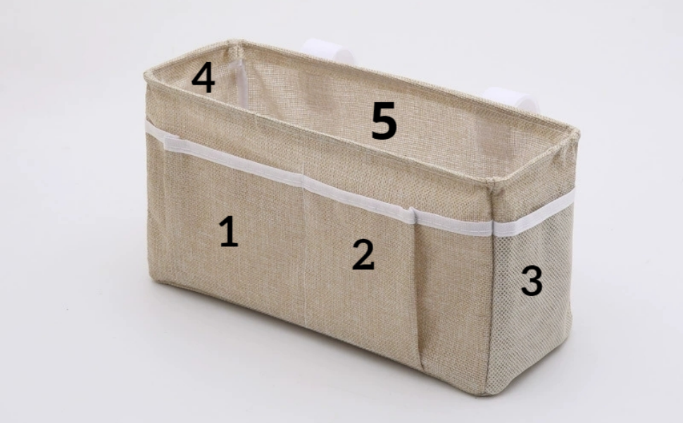 2 side mesh pockets, 2 front storage pockets, 1 4500 cubic centimeter storage compartment