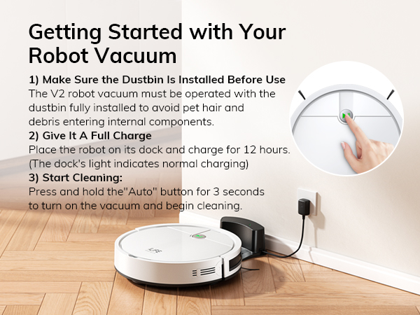 robot vacuum only