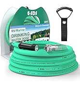 E-SDS 35Ft RV Drinking Water Hose with Storage Straps, 5/8" Upgraded RV Water Hose, Anti-Kink Des...