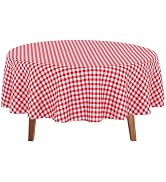 JHDZDHY 10 Pack Premium Disposable Plastic Tablecloth 84" Round Table Cover for Birthdays Wedding...