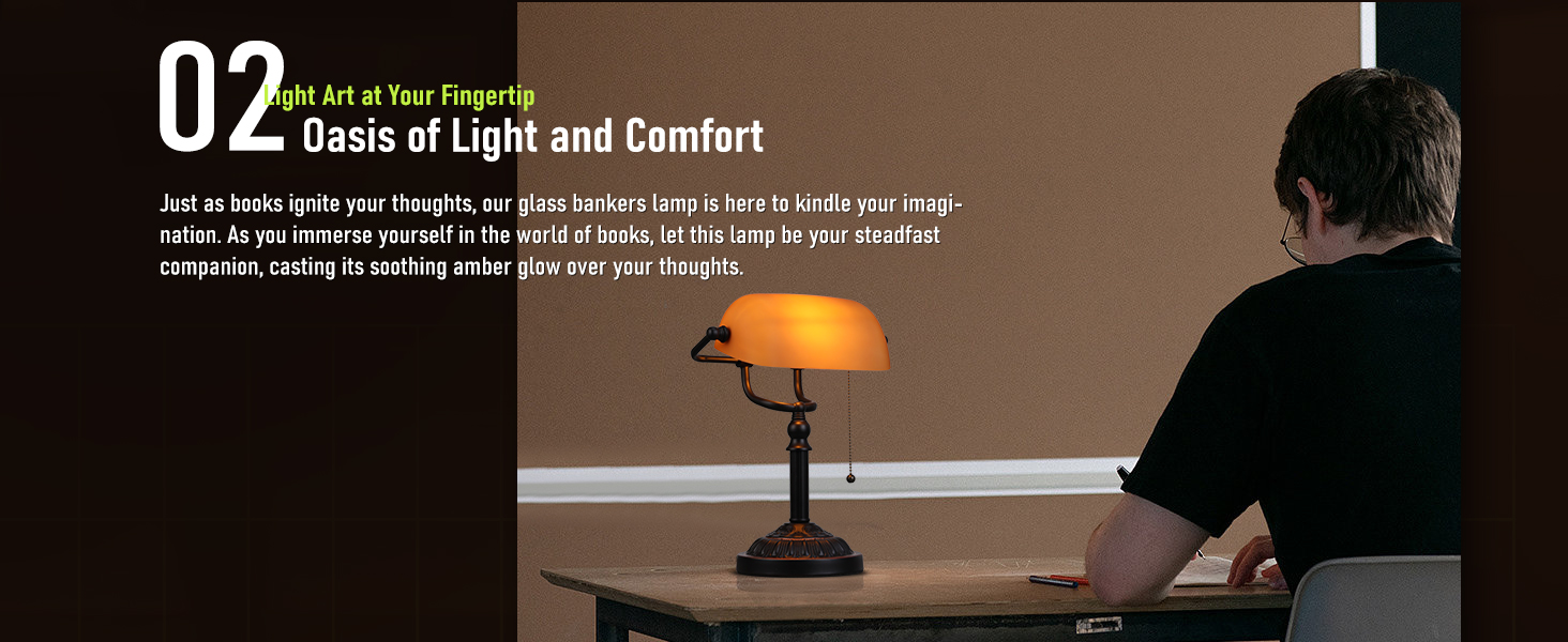 TORCHSTAR Bankers Desk Lamp