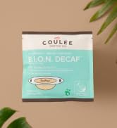 Coulée EcoPour B.I.O.N. Coffee, All Paper Single Serve Decaffeinated Coffee, for Camping or Trave...