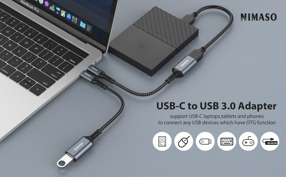 USB-C to USB adapter
