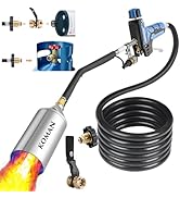 KOMAN Weed Torch, Propane Torch Weed Burner Kit, Flamethrower with 1lb Propane Cylinder Converter...