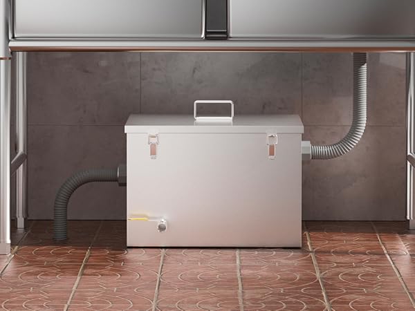 sideinlet 8lbs grease trap