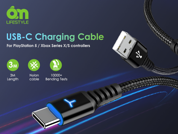 PS5 Controller Charger Charging Cable