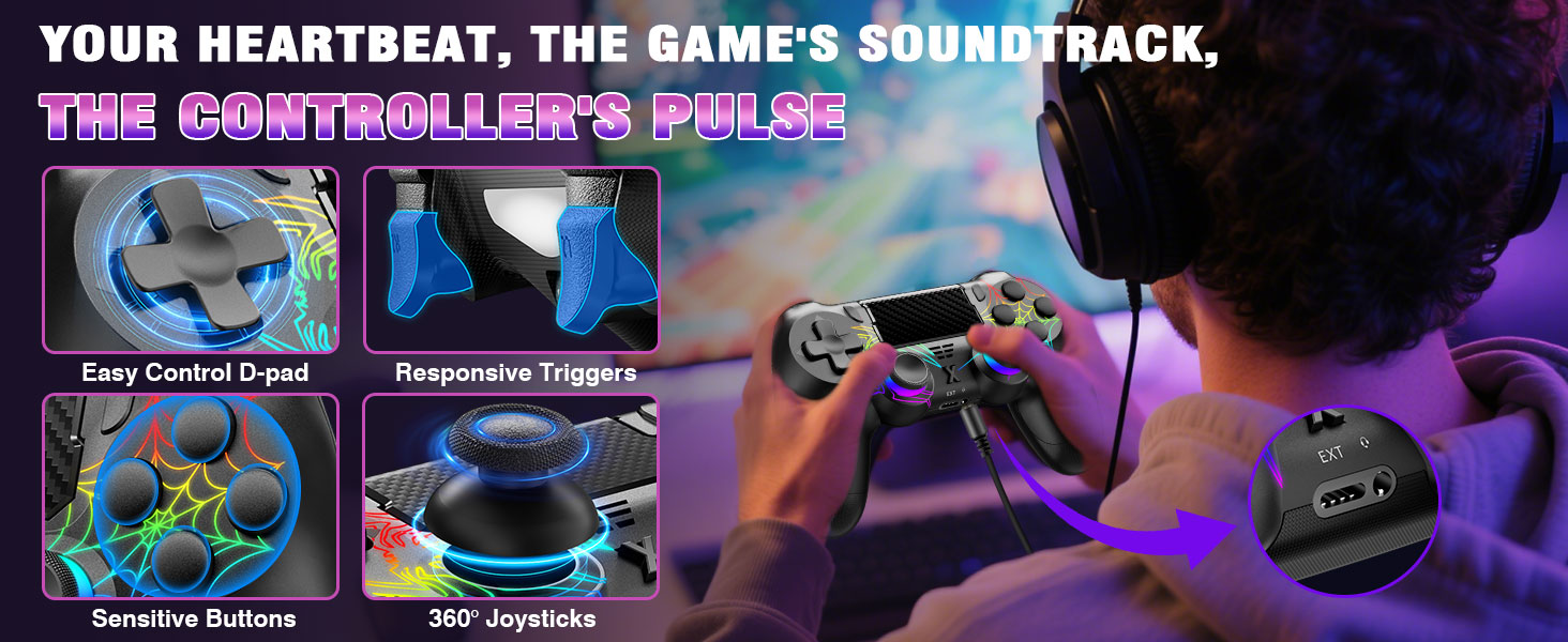 Wireless Controller for PS-4