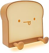 QANYI Cute Night Light Toast Bread LED Night lamp with Rechargeable and Timer, Portable Bedroom B...