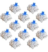 Zhouwang Crystal Blue Switch Mechanical Keyboard Replacement,Clickers for 3D Prints,3 Pin Clicky ...