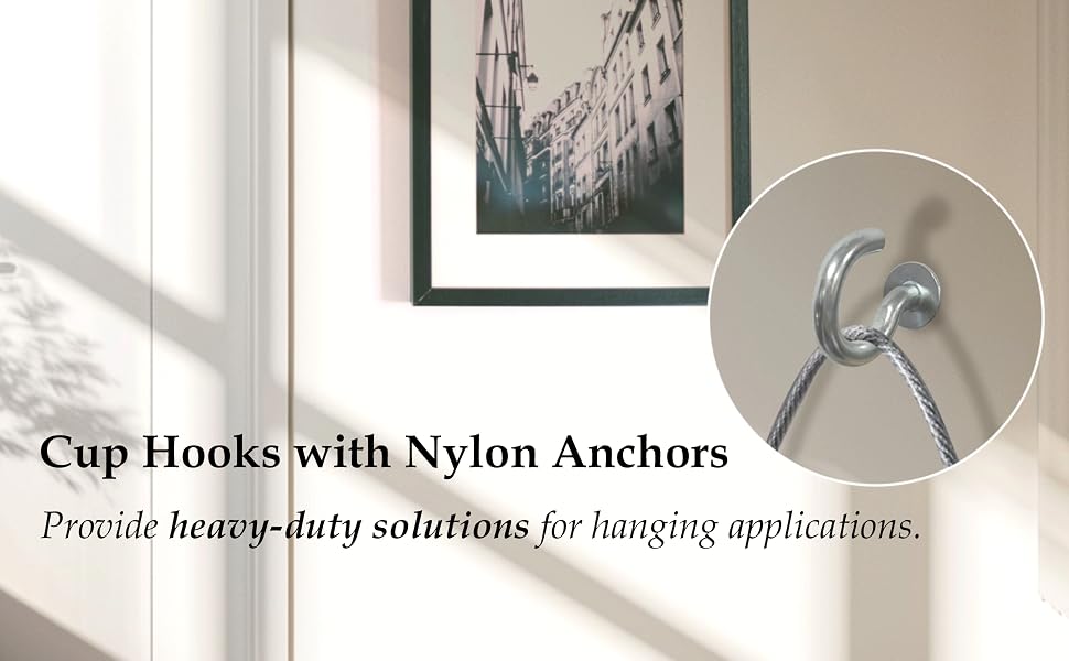 Half Ring Eye Hook Screws Wall Mounting