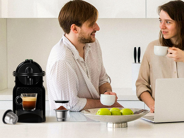 Stainless Steel Refillable Coffee Espresso Capsules