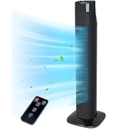 Uthfy Tower Fan for Bedroom, Quiet Oscillating Fan for Indoors with 7.5H Timer, 3 Speeds 3 Modes,...