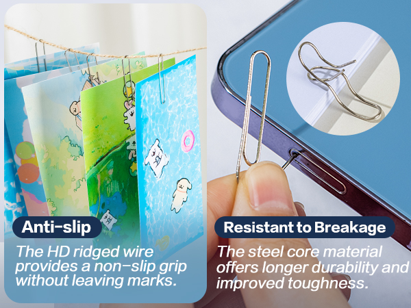 Jumbo Nonskid Paper Clips