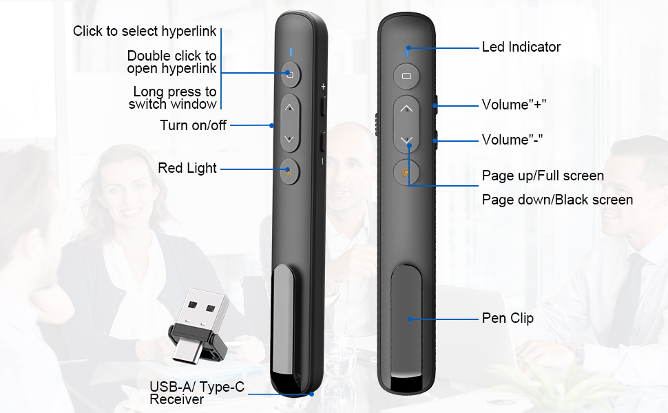 power point remote clicker with laser
