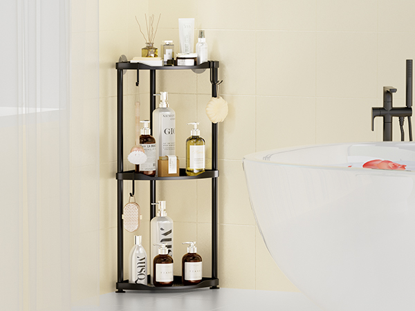 Corner Shower Caddy Standing Corner Shower Organizer Floor Shower Shelf