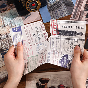 Travel sticker book