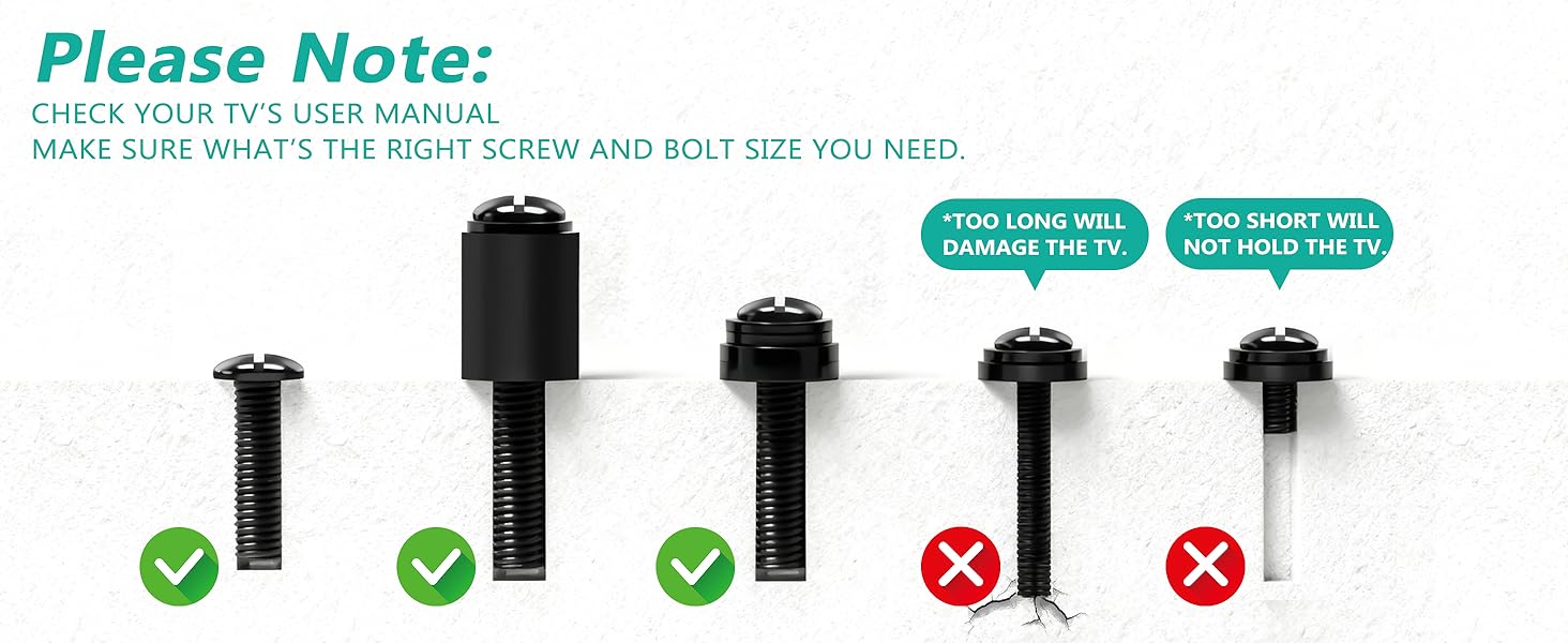 tv wall mount screws