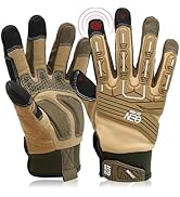 DEX FIT Work Gloves MG310 Impact, Durable, Heavy Duty Grip, Anti-Vibration, Shock Absorbing, Comf...