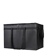 CIVJET Insulated Food Delivery Bag, XXXL Insulated Reusable Grocery Cooler/Hot Bags, Tote Bag for...
