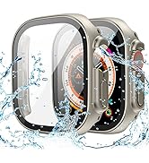 Goton Waterproof Case for Apple Watch Ultra 49mm Screen Protector, Full Protective Hard PC Bumper...
