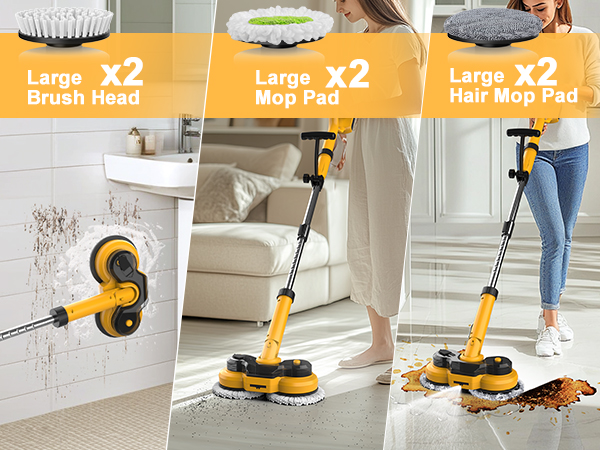 Cordless electric mop