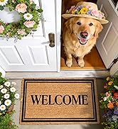 funny muddy coir welcome door mat natural fiber eco-friendly outdoor indoor outside doormat