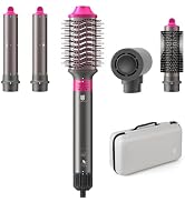 5 in 1 Hot Air Brush Hair Dryer Air Styler - 110,000 RPM Fast Drying, Curling, Straightening with...