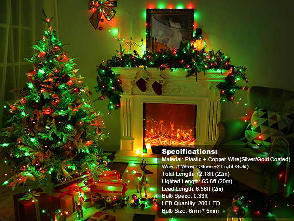 red green xmas lights