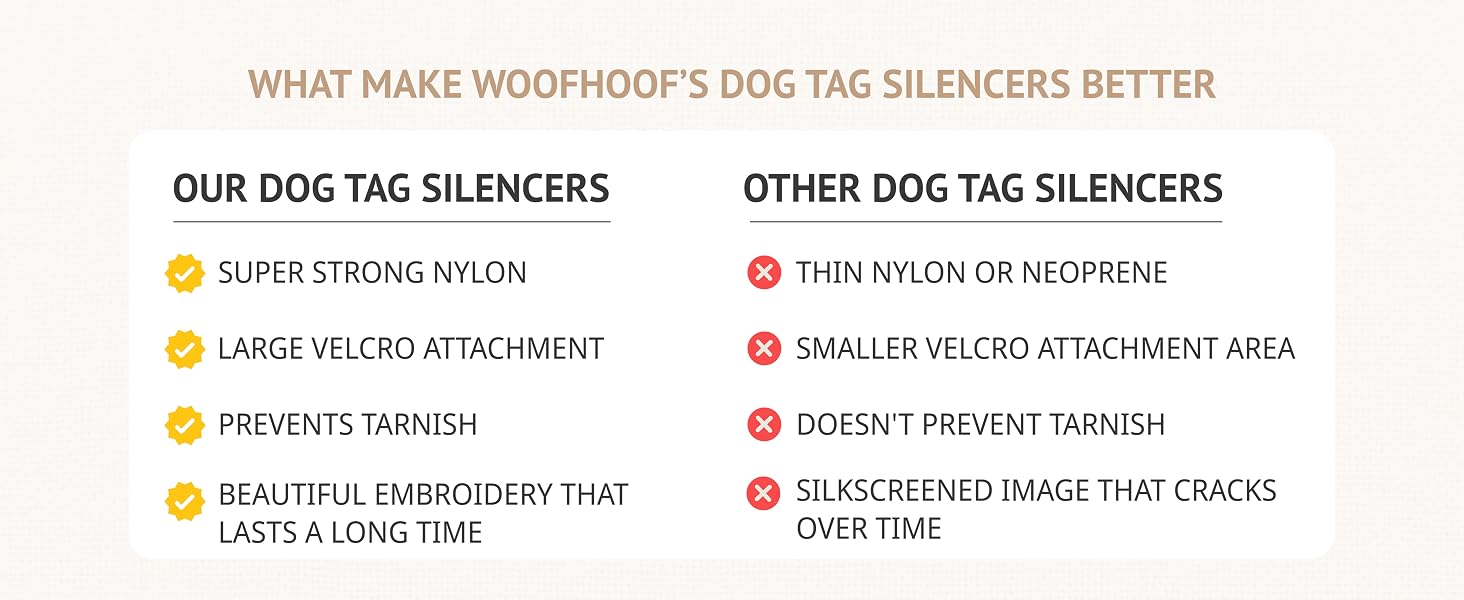 Durable dog tag silencer pouch holding multiple dog ID tags securely