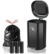Meegood Dog Poop Trash Can Outsides, 18L/4.76 Gal Portable Waste Bin with Lid and Removable Inner...