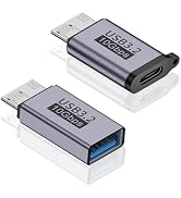Poyiccot Micro B to USB Adapter kit, USB C Female to Micro B Adapter + USB A Female to Micro B Ad...
