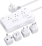 2000W Voltage Converter US to Europe, 220V to 110V Converter for European Travel, Power Adapter f...