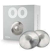 Love Noobs Mother's Day Gift for New Mom, Silver Nursing Cups, Soothing Nipple Shields for Nursin...