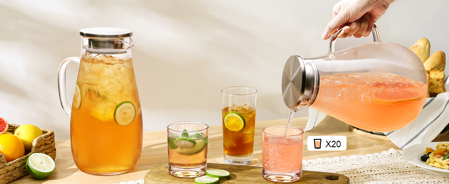 water pitcher with lid