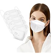 KN95 Face Masks 50 Pack 5-Ply Breathable Safety Respirator Cup Dust Disposable KN95 Mask White