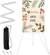 Artisorama Display Easel Stand for Sign, Lightweight Tabletop Tripod with Bag, Portable Adjustabl...